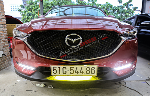 Mazda Cx5 nâng cấp led bar gtr 80W - Ánh sáng vàng